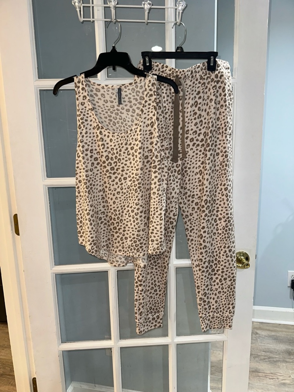 JACLYN INTIMATES Womens whisperluxe PJs Two Piece Sleep Leisure Set Sz L Lounge